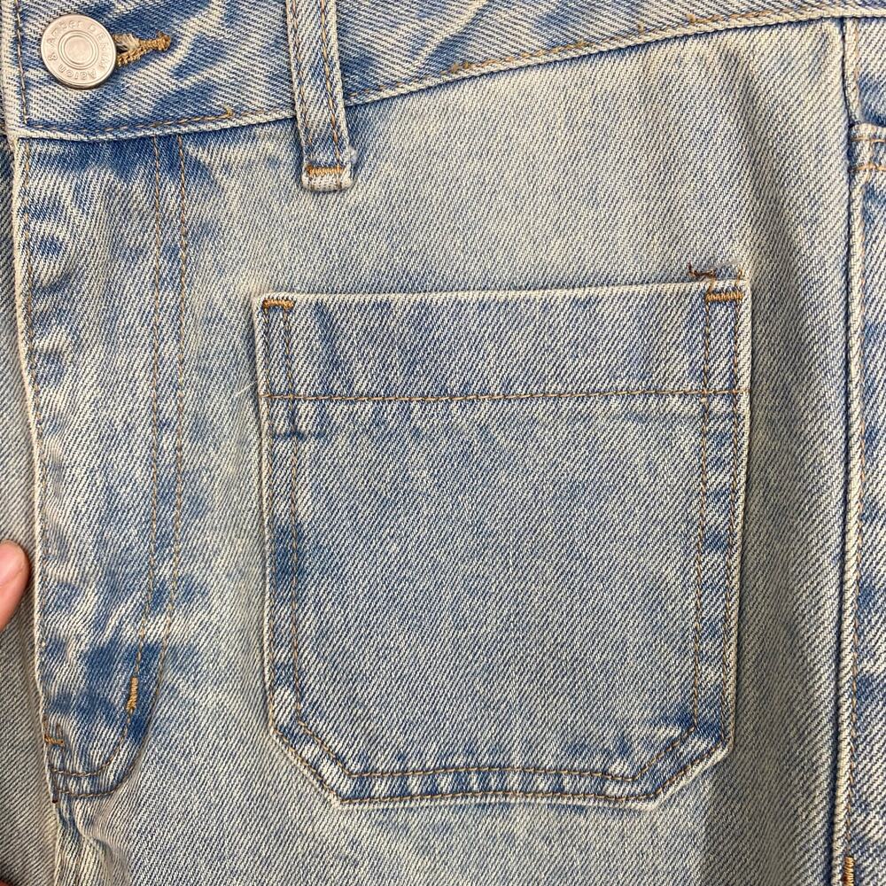 Aaron & Amber Jeans Women’s Large Wide Leg Patch Pocket Bohemian High Rise - Picture 8 of 11